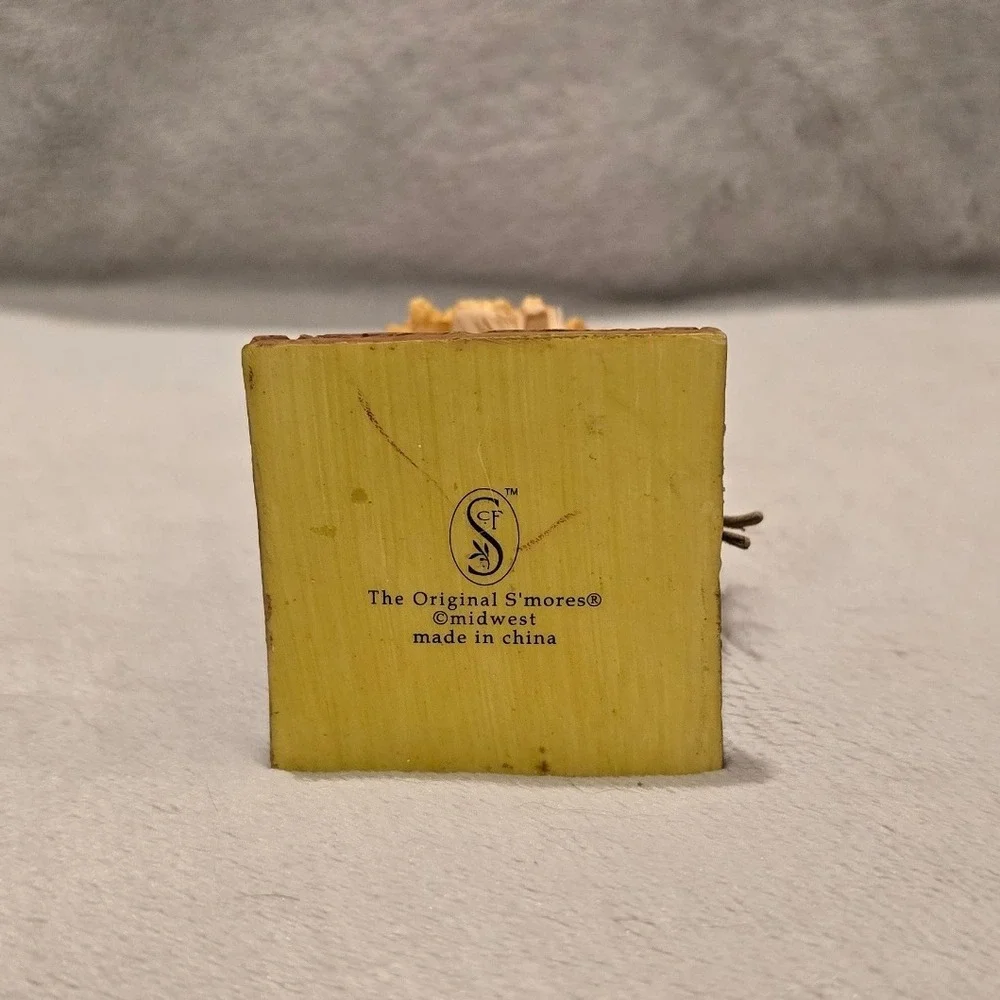 The Original Smores Midwest Scarecrow Snowman Figurine Ornament Crow Straw‎ Hat